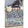 Selje 609 Navy Blue Pink Multi Colour Transitional Bohemian Inspired Rug - Rugs Of Beauty - 1