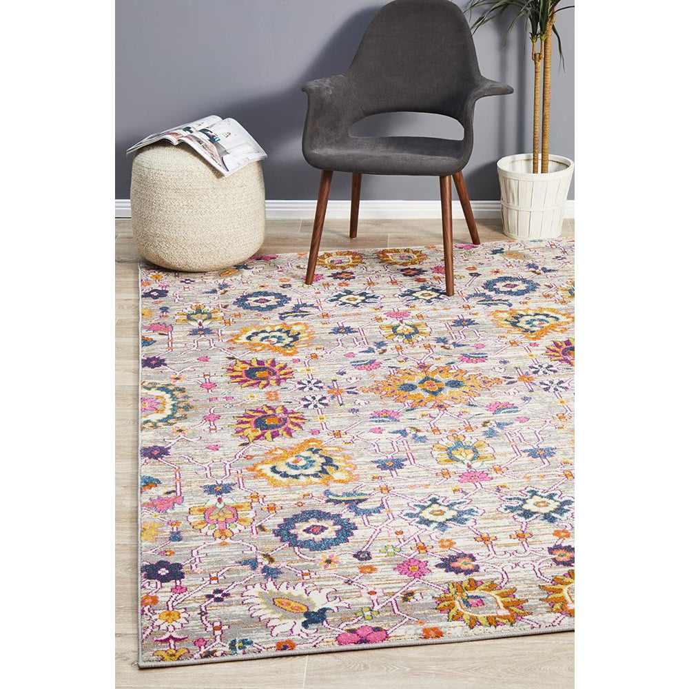 Selje 610 Multi Colour Abstract Transitional Bohemian Inspired Rug - Rugs Of Beauty - 1