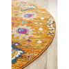 Selje 610 Rust Pink Multi Colour Transitional Bohemian Inspired Round Rug - Rugs Of Beauty - 3