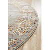 Selje 611 Grey Multi Coloured Transitional Bohemian Inspired Round Rug - Rugs Of Beauty - 3