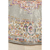 Selje 611 Grey Multi Coloured Transitional Bohemian Inspired Round Rug - Rugs Of Beauty - 4