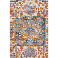 Selje 611 Grey Multi Coloured Transitional Bohemian Inspired Round Rug - Rugs Of Beauty - 5