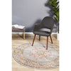 Selje 611 Grey Multi Coloured Transitional Bohemian Inspired Round Rug - Rugs Of Beauty - 1