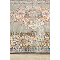 Selje 611 Grey Multi Coloured Transitional Bohemian Inspired Rug - Rugs Of Beauty - 4