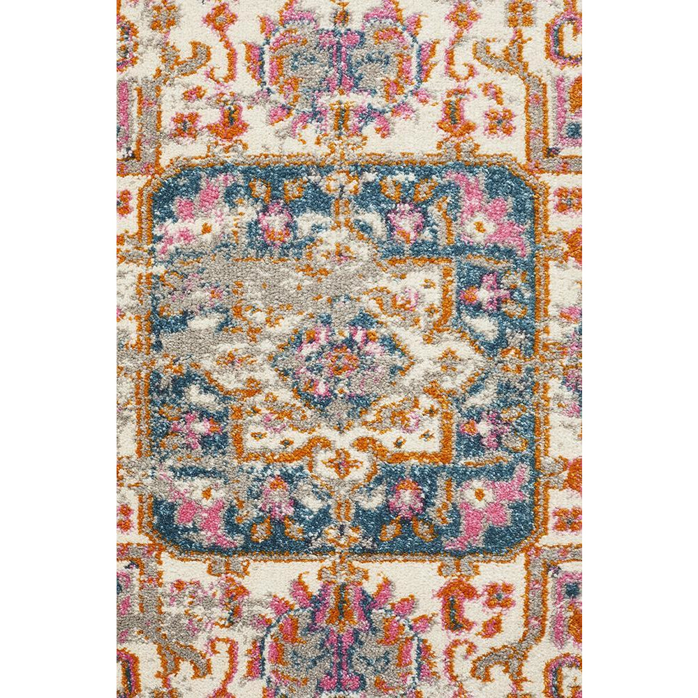 Selje 611 Grey Multi Coloured Transitional Bohemian Inspired Rug - Rugs Of Beauty - 5