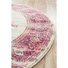 Selje 611 Pink Multi Colour Transitional Bohemian Inspired Round Rug - Rugs Of Beauty - 3