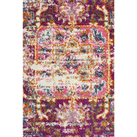 Selje 611 Pink Multi Colour Transitional Bohemian Inspired Round Rug - Rugs Of Beauty - 5