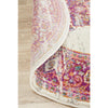 Selje 611 Pink Multi Colour Transitional Bohemian Inspired Round Rug - Rugs Of Beauty - 6