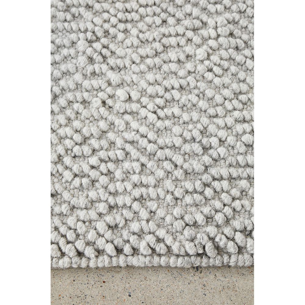 Hampshire 4721 Grey Patterned Modern Wool Blend Rug - Rugs Of Beauty - 3