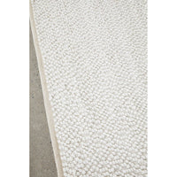 Hampshire 4722 White Patterned Modern Polyester Cotton Rug - Rugs Of Beauty - 4