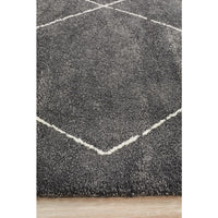 Boden 781 Charcoal Grey Contemporary Plush Geometric Rug - Rugs Of Beauty - 5