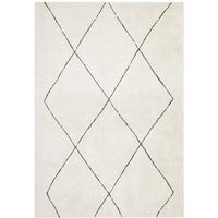 Boden 781 Ivory Contemporary Plush Geometric Rug - Rugs Of Beauty - 1