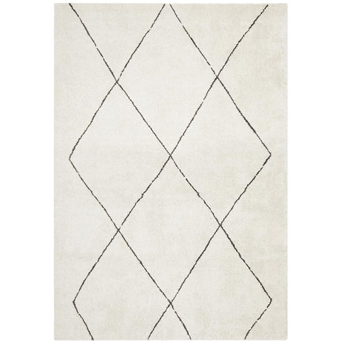 Boden 781 Ivory Contemporary Plush Geometric Rug - Rugs Of Beauty - 1