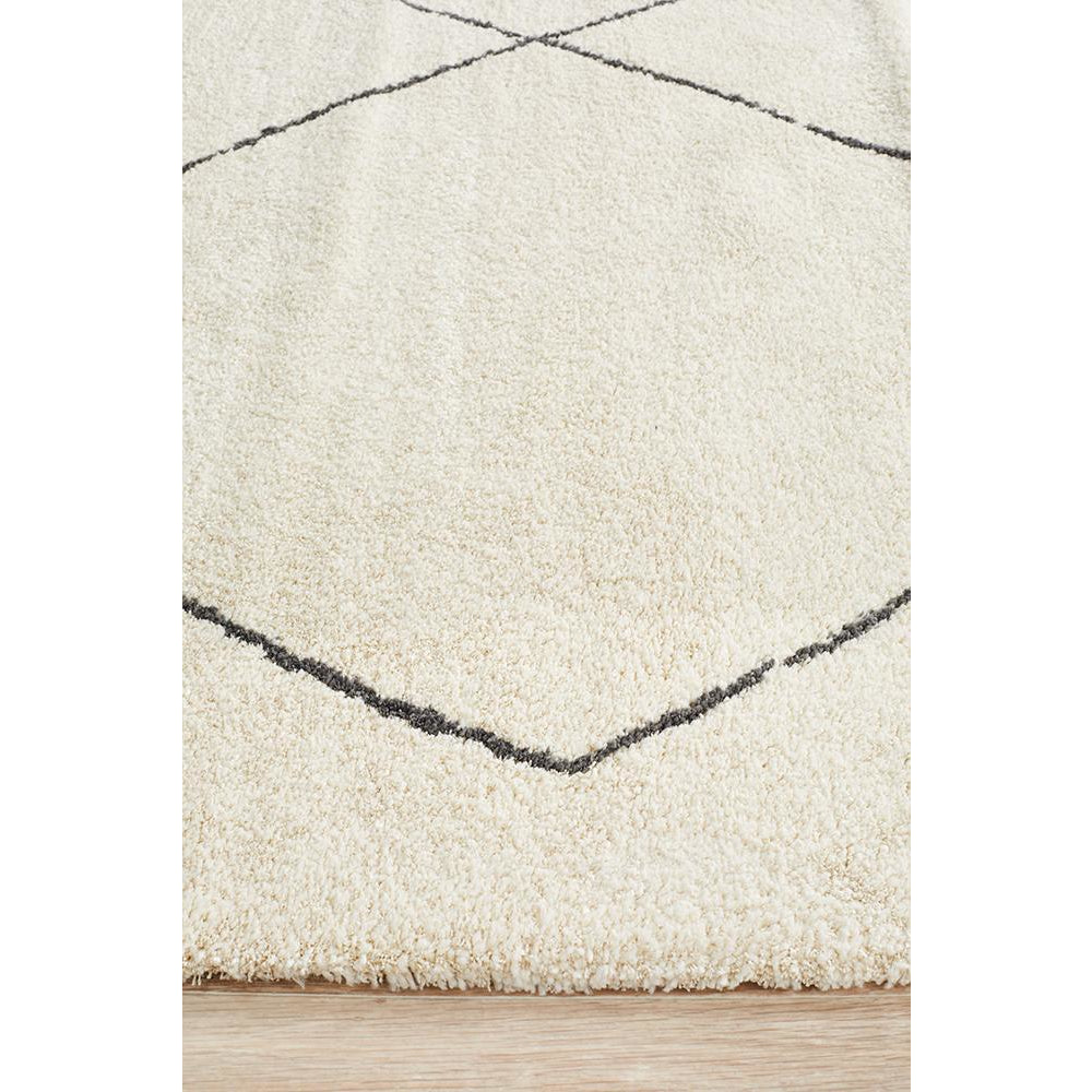Boden 781 Ivory Contemporary Plush Geometric Rug - Rugs Of Beauty - 5