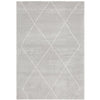 Boden 781 Silver Grey Contemporary Plush Geometric Rug - Rugs Of Beauty - 1