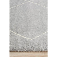 Boden 781 Silver Grey Contemporary Plush Geometric Rug - Rugs Of Beauty - 5
