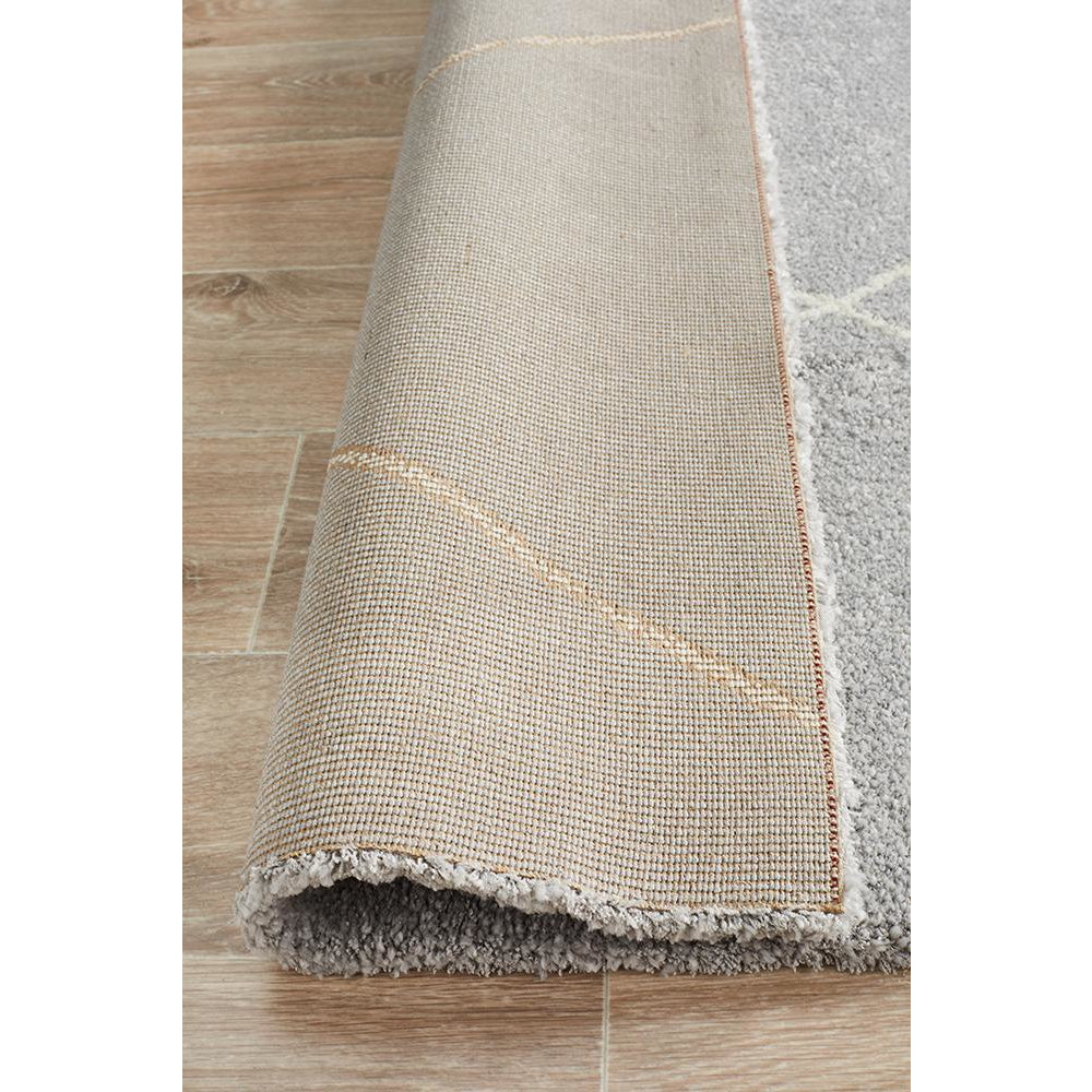 Boden 781 Silver Grey Contemporary Plush Geometric Rug - Rugs Of Beauty - 7
