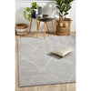 Boden 781 Silver Grey Contemporary Plush Geometric Rug - Rugs Of Beauty - 2