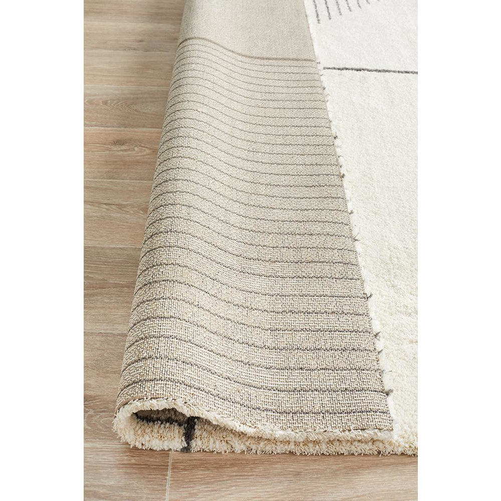 Boden 785 Ivory Contemporary Plush Geometric Rug - Rugs Of Beauty - 7