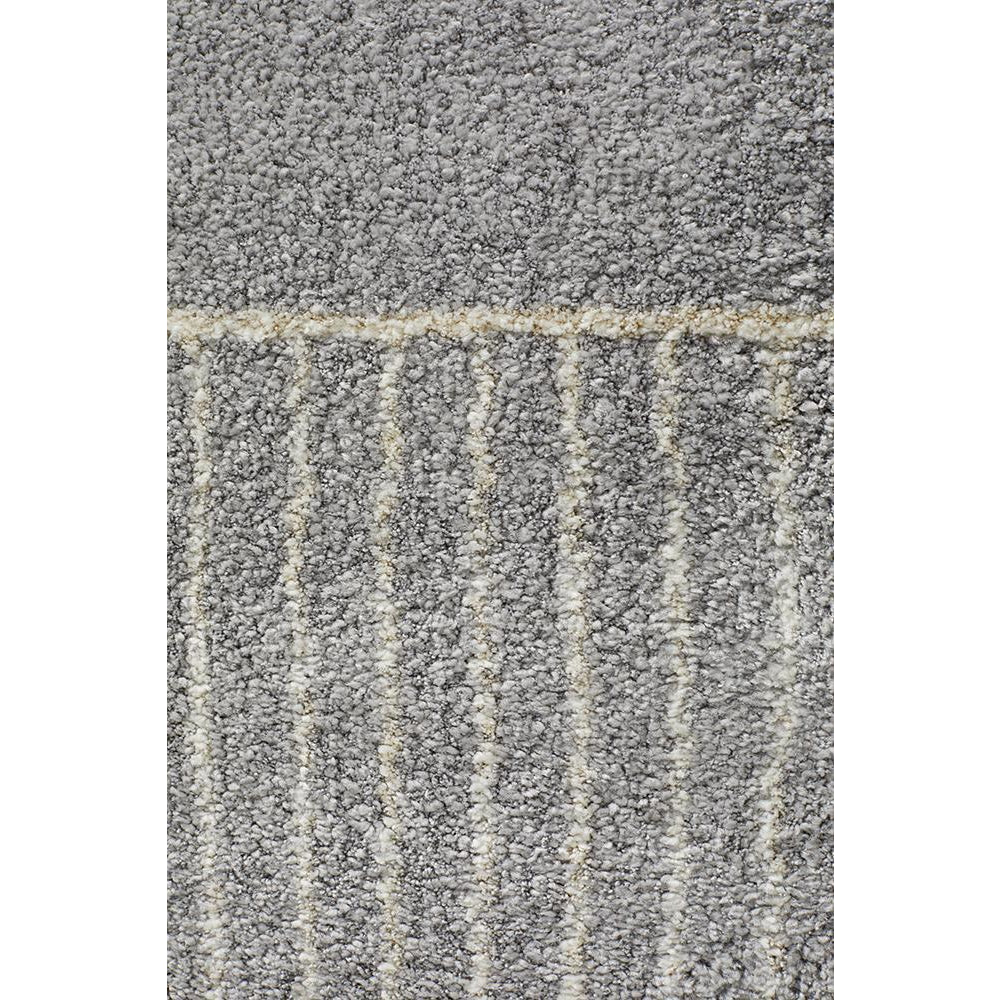 Boden 785 Silver Grey Contemporary Plush Geometric Rug - Rugs Of Beauty - 6