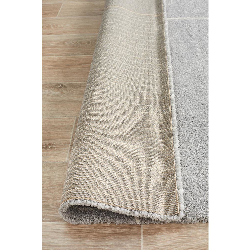 Boden 785 Silver Grey Contemporary Plush Geometric Rug - Rugs Of Beauty - 7