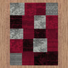 Grantham 1475 Red Black Grey Patterned Modern Rug - Rugs Of Beauty - 3
