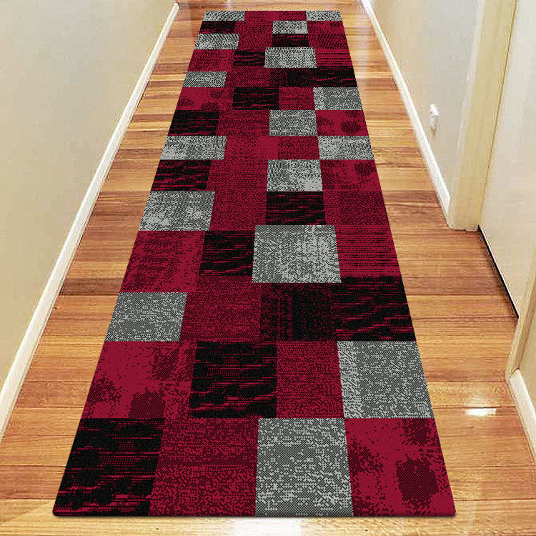 Grantham 1475 Red Black Grey Patterned Modern Rug - Rugs Of Beauty - 7