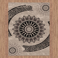 Grantham 1477 Brown Patterned Modern Rug - Rugs Of Beauty - 3