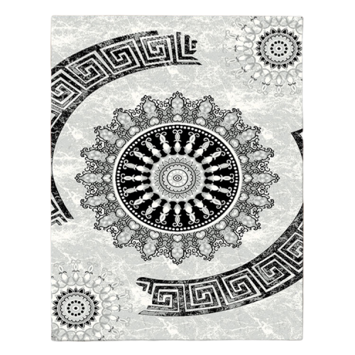 Grantham 1477 Grey Black Patterned Modern Rug - Rugs Of Beauty - 1