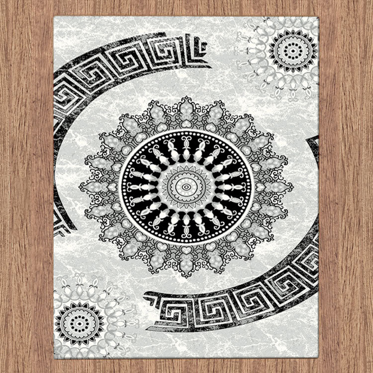 Grantham 1477 Grey Black Patterned Modern Rug - Rugs Of Beauty - 3