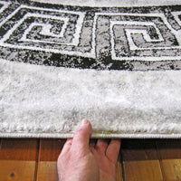 Grantham 1477 Grey Black Patterned Modern Rug - Rugs Of Beauty - 5