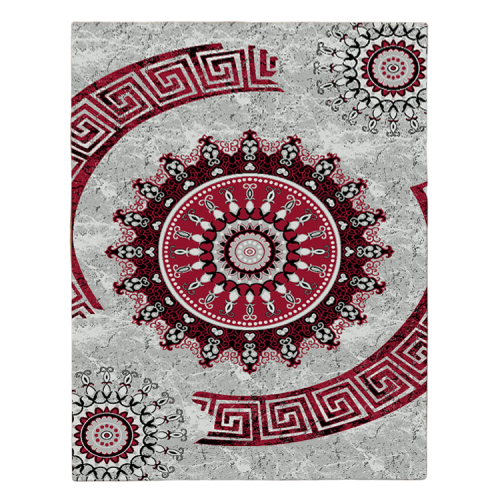 Grantham 1477 Red Patterned Modern Rug - Rugs Of Beauty - 1