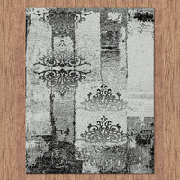 Grantham 1478 Grey Patterned Modern Rug - Rugs Of Beauty - 3