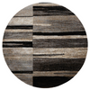 Grantham 1481 Brown Patterned Modern Round Rug - Rugs Of Beauty - 1