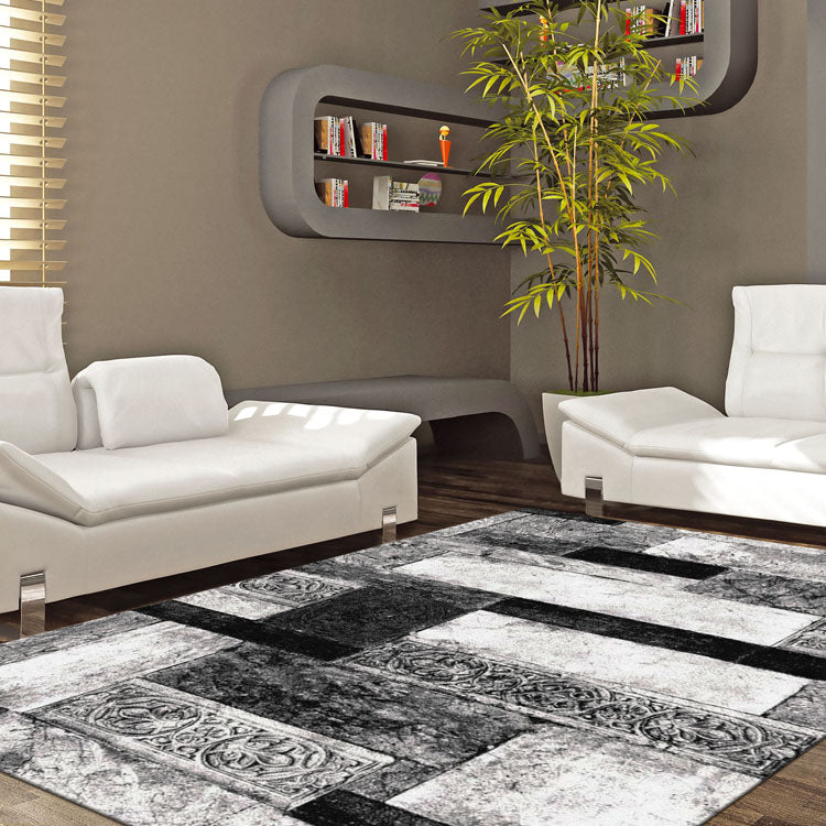 Boston 9619 Grey Modern Designer Rug - Rug Of Beauty - 7