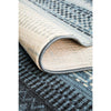 Denzel Beige Blue Striped Geometric Patterned Modern Rug - Rugs of Beauty - 10