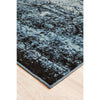 Denzel Faded Light Blue Navy Blue Beige Motif Modern Rug - Rugs Of Beauty - 9