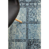 Denzel Blue Grey Beige Patchwork Pattern With Floral Motif Border Rug - Rugs Of Beauty - 6