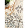 Denzel Faded Blue, Beige, Bone and Black Floral Motif Modern Rug - Rugs Of Beauty - 6