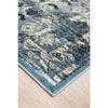 Denzel Faded Blue White Geometric Tree Motif With Border Modern Rug - Rugs Of Beauty - 9