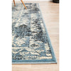 Denzel Faded Blue White Geometric Tree Motif With Border Modern Rug - Rugs Of Beauty - 7