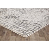 Kivalna 752 Charcoal Grey Blue Beige Abstract Patterned Modern Rug - Rugs Of Beauty - 2