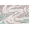 Kivalna 753 Beige Cream Blue Leaf Patterned Plush Modern Rug - Rugs Of Beauty - 4