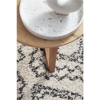 Saguenay 741 Tribal Monochrome Shaggy Rug - Rugs Of Beauty - 7