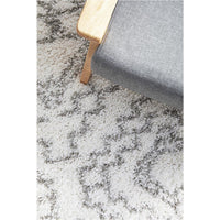 Saguenay 742 Tribal Monochrome Shaggy Rug - Rugs Of Beauty - 8