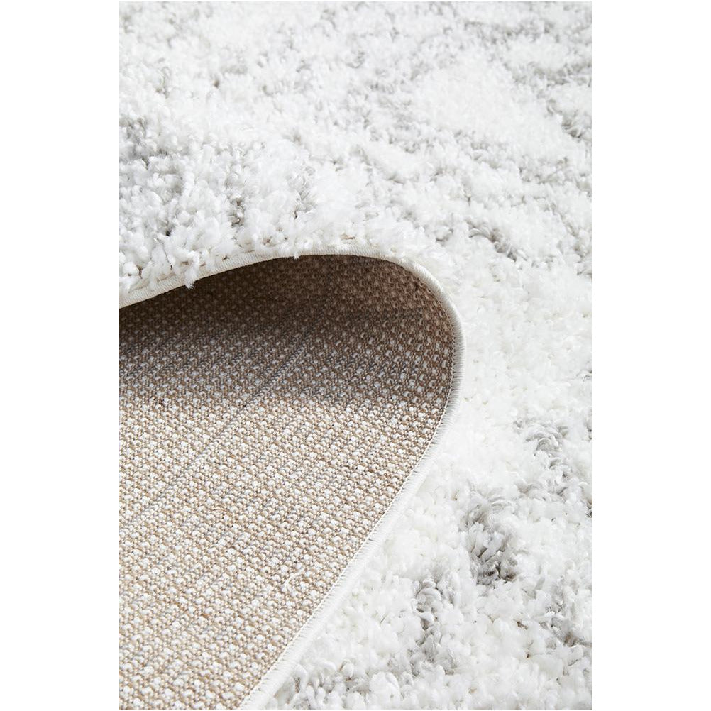 Saguenay 742 Tribal Monochrome Shaggy Rug - Rugs Of Beauty - 10