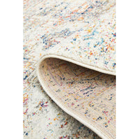 Salerno 1630 Silver Grey Multi Colour Transitional Medallion Patterned Runner Rug - Rugs Of Beauty - 9