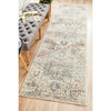 Salerno 1630 Silver Grey Multi Colour Transitional Medallion Patterned Runner Rug - Rugs Of Beauty - 2