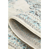 Salerno 1631 White Multi Colour Transitional Medallion Patterned Runner Rug - Rugs Of Beauty - 9