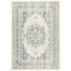 Salerno 1631 White Multi Colour Transitional Medallion Patterned Rug - Rugs Of Beauty - 1